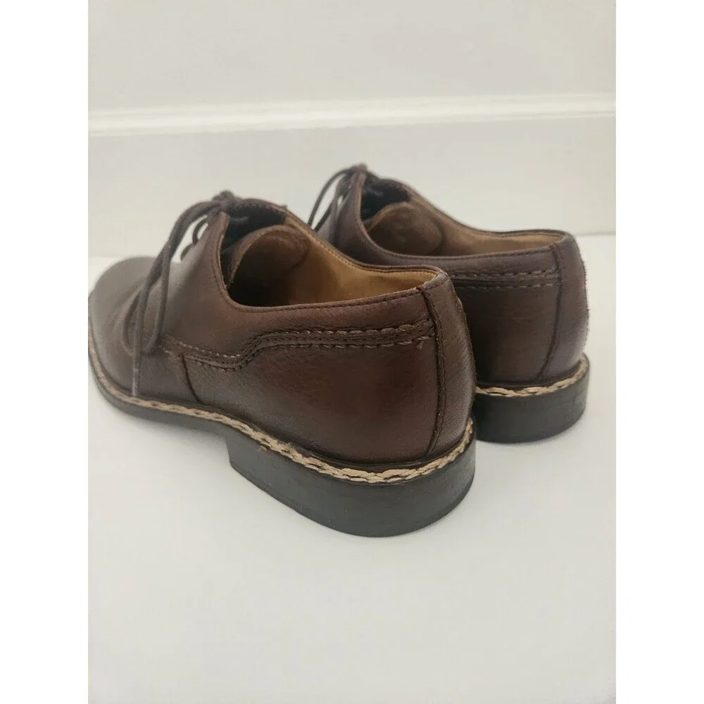 John Varvatos Size 9 M Brown Oxford Leather Dress Shoes Men